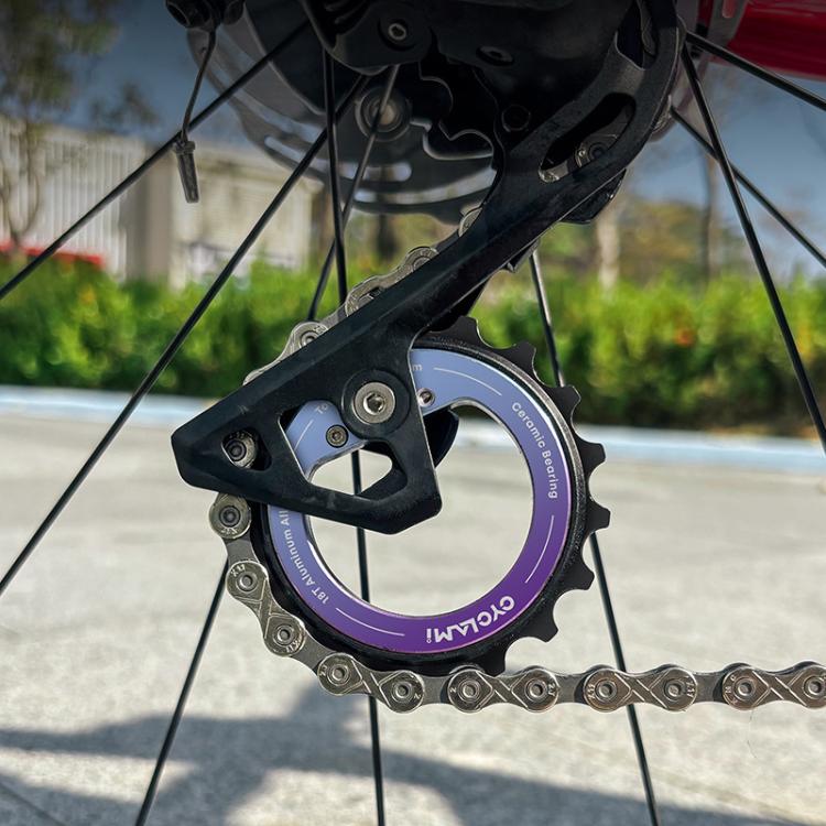 Puleggia eccentrica cava per deragliatore posteriore 18T con cuscinetto in ceramica, componenti per bicicletta fai da te, CYCLAMI CYC-18T
