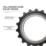 Puleggia eccentrica cava per deragliatore posteriore 18T con cuscinetto in ceramica, componenti per bicicletta fai da te, CYCLAMI CYC-18T