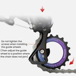 Puleggia eccentrica cava per deragliatore posteriore 18T con cuscinetto in ceramica, componenti per bicicletta fai da te, CYCLAMI CYC-18T