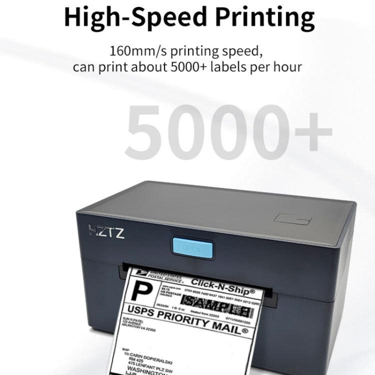 Stampante termica per etichette ad alta velocità da 4 pollici con supporto carta dedicato, spina USA, HZTZ  9220-USB Black, HZTZ  9220-USB+Bluetooth Black, HZTZ  9220-USB+LAN Black, HZTZ  9220-USB+WiFi Black, HZTZ 9220-USB White                        ...