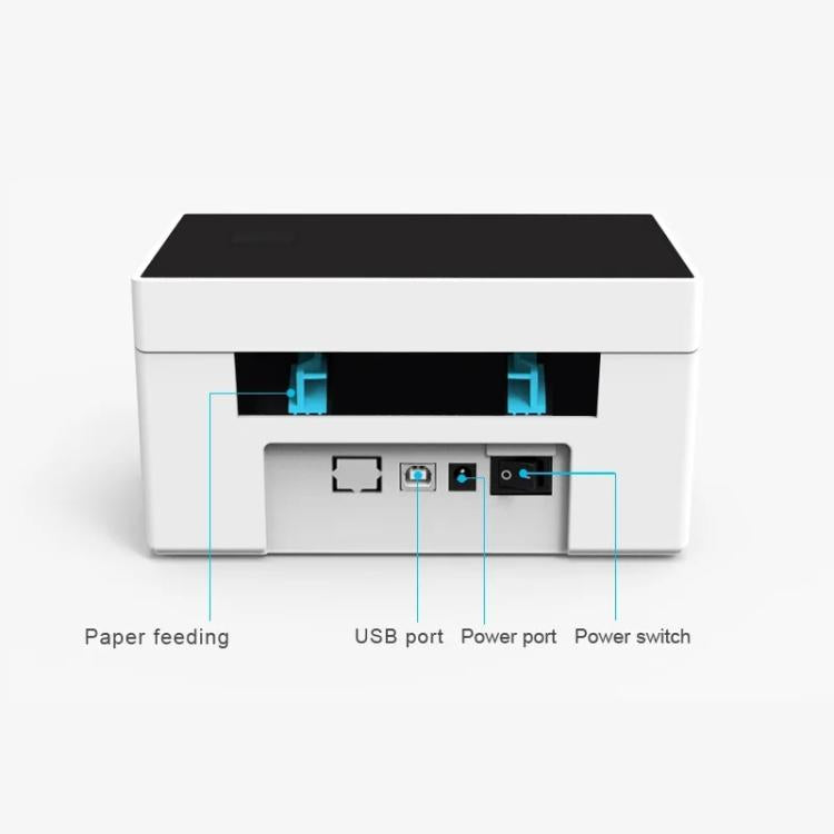 Stampante termica per etichette ad alta velocità da 4 pollici con supporto carta dedicato, spina USA, HZTZ  9220-USB Black, HZTZ  9220-USB+Bluetooth Black, HZTZ  9220-USB+LAN Black, HZTZ  9220-USB+WiFi Black, HZTZ 9220-USB White                        ...