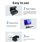 Stampante termica per etichette ad alta velocità da 4 pollici con supporto carta dedicato, spina USA, HZTZ  9220-USB Black, HZTZ  9220-USB+Bluetooth Black, HZTZ  9220-USB+LAN Black, HZTZ  9220-USB+WiFi Black, HZTZ 9220-USB White                        ...