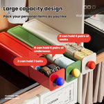 Organizzatore da parete per biancheria intima e calzini, ideale per camera da letto e scrivania, con ampia capacità e scomparti impilabili.