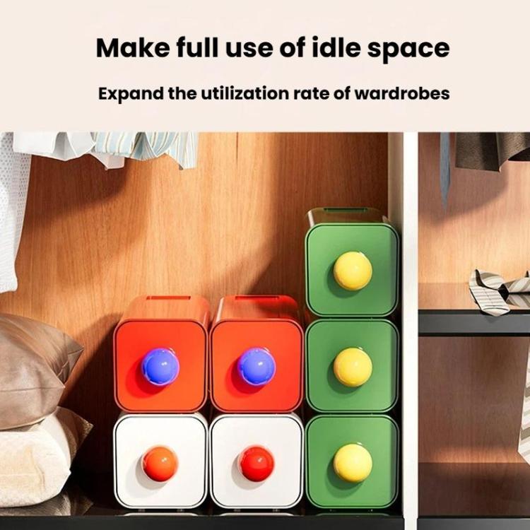 Organizzatore da parete per biancheria intima e calzini, ideale per camera da letto e scrivania, con ampia capacità e scomparti impilabili.