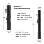 Mini torcia portatile impermeabile per esterni, torcia a LED portatile, 1 Battery White Light, 2 Battery White Light, 1 Battery Purple Light, 2 Battery Purple Light, 1 Battery Red Light, 2 Battery Red Light