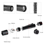 Mini torcia portatile impermeabile per esterni, torcia a LED portatile, 1 Battery White Light, 2 Battery White Light, 1 Battery Purple Light, 2 Battery Purple Light, 1 Battery Red Light, 2 Battery Red Light