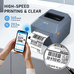 Stampante termica per etichette da 4 pollici per spedizioni, codici a barre e imballaggi, larghezza di stampa da 25 a 100 mm, spina europea., HZTZ T40 USB, HZTZ T40 USB+Bluetooth, HZTZ T40 USB+LAN, HZTZ T40 USB+Bluetooth+Wi-Fi, HZTZ T40 USB+Wi-Fi