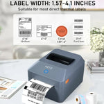 Stampante termica per etichette da 4 pollici per spedizioni, codici a barre e imballaggi, larghezza di stampa da 25 a 100 mm, spina europea., HZTZ T40 USB, HZTZ T40 USB+Bluetooth, HZTZ T40 USB+LAN, HZTZ T40 USB+Bluetooth+Wi-Fi, HZTZ T40 USB+Wi-Fi