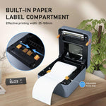 Stampante termica per etichette da 4 pollici per spedizioni, codici a barre e imballaggi, larghezza di stampa da 25 a 100 mm, spina europea., HZTZ T40 USB, HZTZ T40 USB+Bluetooth, HZTZ T40 USB+LAN, HZTZ T40 USB+Bluetooth+Wi-Fi, HZTZ T40 USB+Wi-Fi
