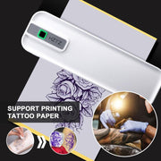 Stampante termica ricaricabile wireless, compatibile con carta da 2 a 8,5 pollici per PDF, file, immagini e carta per tatuaggi., HZTZ A4RJ 200dpi White, HZTZ A4RJ 200dpi Black, HZTZ A4RJ PRO 300dpi White, HZTZ A4RJ PRO 300dpi Black