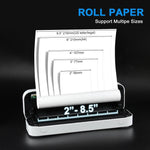 Stampante termica ricaricabile wireless, compatibile con carta da 2 a 8,5 pollici per PDF, file, immagini e carta per tatuaggi., HZTZ A4RJ 200dpi White, HZTZ A4RJ 200dpi Black, HZTZ A4RJ PRO 300dpi White, HZTZ A4RJ PRO 300dpi Black