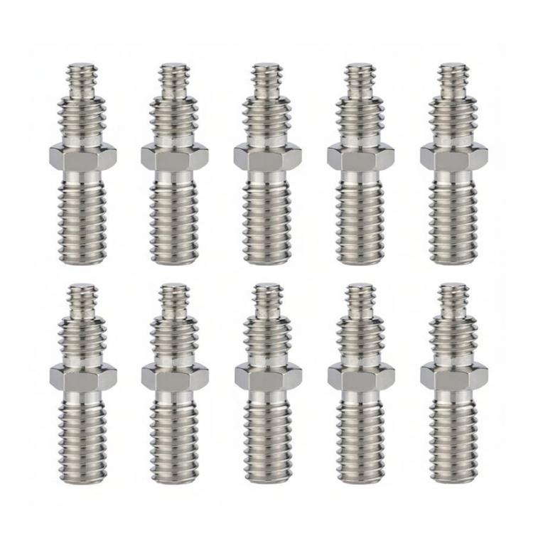 Adattatore per treppiede da 1/4 a 3/8 di pollice per asse centrale della piattaforma cloud, vite per fotocamera, 10pcs E7, 10pcs E8