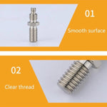 Adattatore per treppiede da 1/4 a 3/8 di pollice per asse centrale della piattaforma cloud, vite per fotocamera, 10pcs E7, 10pcs E8