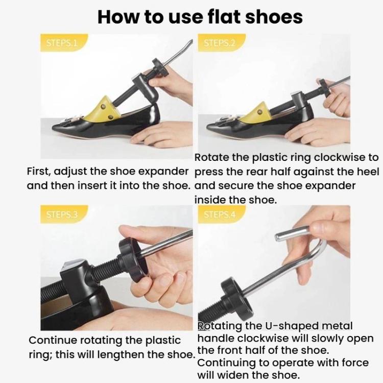 Tendiscarpe regolabile, espansore per scarpe in pelle, ballerine e scarpe con tacco alto, Women High Heels Sizes 34-41, Women Low-Heel Flats Sizes 30-36, Women Low-Heel Flats Sizes 35-42, Men Low-Heel Flats Sizes 38-42, Men Low-Heel Flats Sizes 43-48