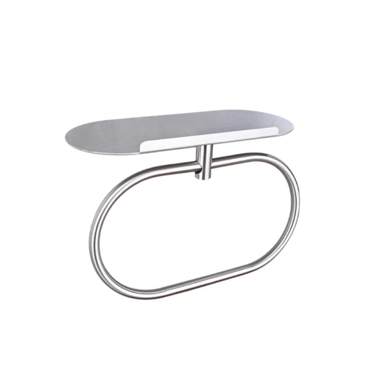 Anello portasciugamani in acciaio inox con ripiano, montaggio a parete senza foratura, organizer per bagno e cucina., Z-1 Silver, Z-1  Black, Z-1 Gold, Z Silver, Z Black, Z Gold