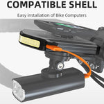 Luce notturna per ciclismo, luce diurna di segnalazione per bici da strada, luce lampeggiante con supporto integrato per ciclocomputer, RVL01