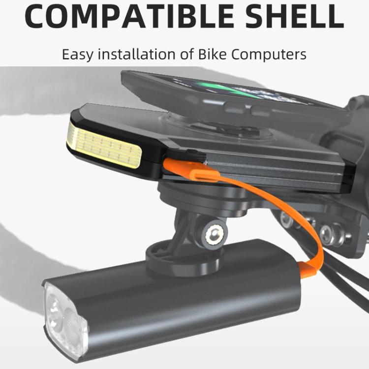 Luce notturna per ciclismo, luce diurna di segnalazione per bici da strada, luce lampeggiante con supporto integrato per ciclocomputer, RVL01