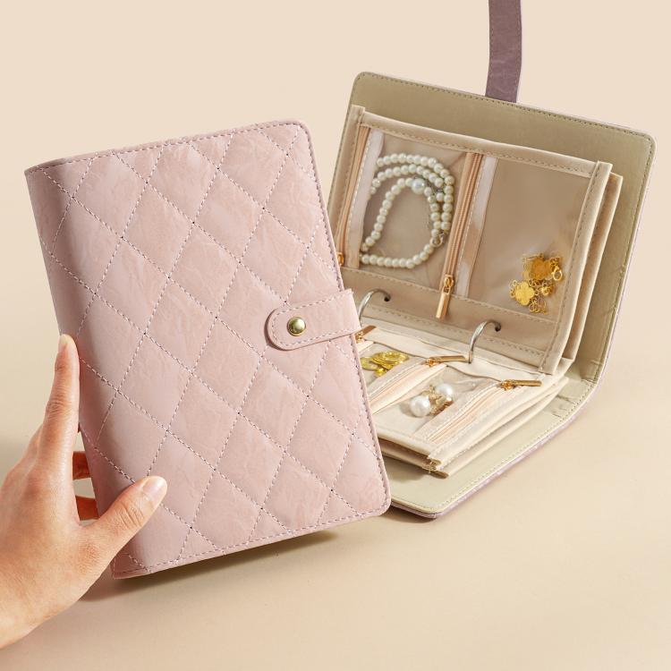 Libro organizer per gioielli in oro e argento con 5 pagine rimovibili foderate in velluto, custodia da viaggio portatile antiossidante.