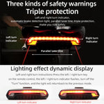 Fanale posteriore laser per bicicletta con telecomando intelligente, indicatori di direzione a LED e luce di avvertimento., MEILAN X5