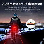 Fanale posteriore laser per bicicletta con telecomando intelligente, indicatori di direzione a LED e luce di avvertimento., MEILAN X5