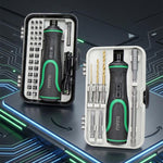 Set di cacciaviti elettrici BAKU 41 in 1 con ricarica USB-C e doppia luce LED per riparazioni domestiche ed elettronica., BA-0001