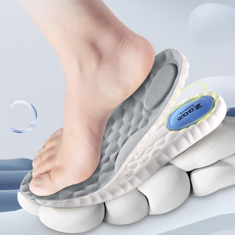 Solette ZOOM Sports con ammortizzazione ad aria, traspiranti, antiodore e supporto plantare., 35-36, 37-38, 39-40, 41-42, 43-44, 45-46