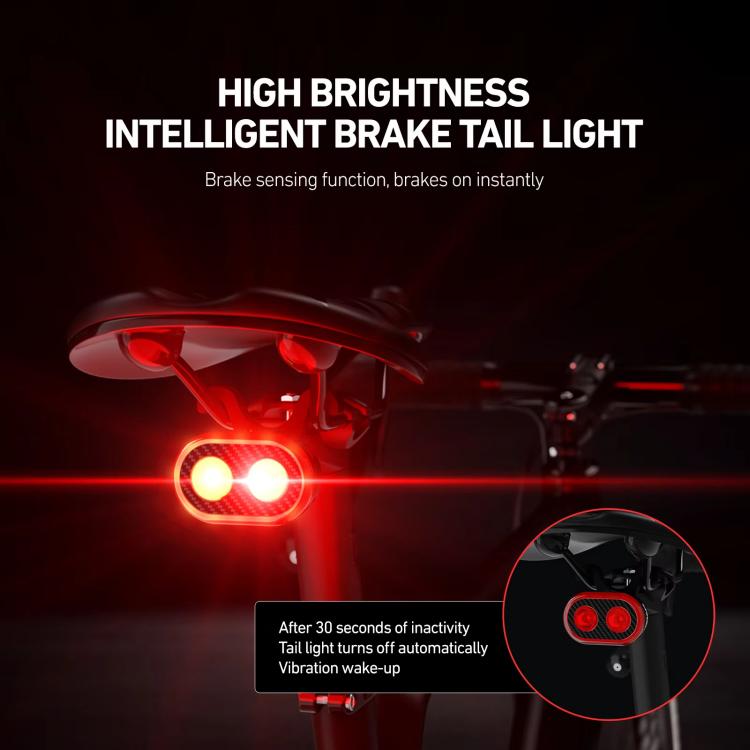 Luce per bicicletta con sensore intelligente, luce per bici da strada e mountain bike., CYCLAMI CY300T Front+Rear Light, CYCLAMI CY200 Rear Lights