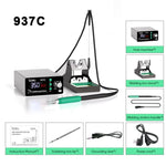 BAKU BA-937C Stazione saldante LCD da 120 W, kit saldatore elettrico termostatico con 3 canali di temperatura preimpostati., 110V US Plug, 220V EU Plug