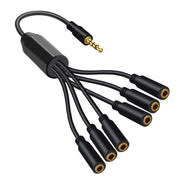 3.5mm Laptop Headphone AUX Adapter Cable, 1 To 6, 1 To 5, 1 To 4, 1 To 3