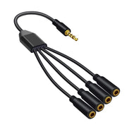 3.5mm Laptop Headphone AUX Adapter Cable, 1 To 6, 1 To 5, 1 To 4, 1 To 3
