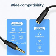 3.5mm Laptop Headphone AUX Adapter Cable, 1 To 6, 1 To 5, 1 To 4, 1 To 3