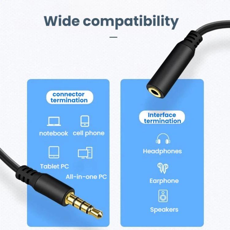3.5mm Laptop Headphone AUX Adapter Cable, 1 To 6, 1 To 5, 1 To 4, 1 To 3