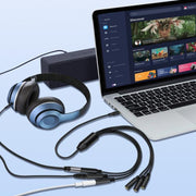 3.5mm Laptop Headphone AUX Adapter Cable, 1 To 6, 1 To 5, 1 To 4, 1 To 3