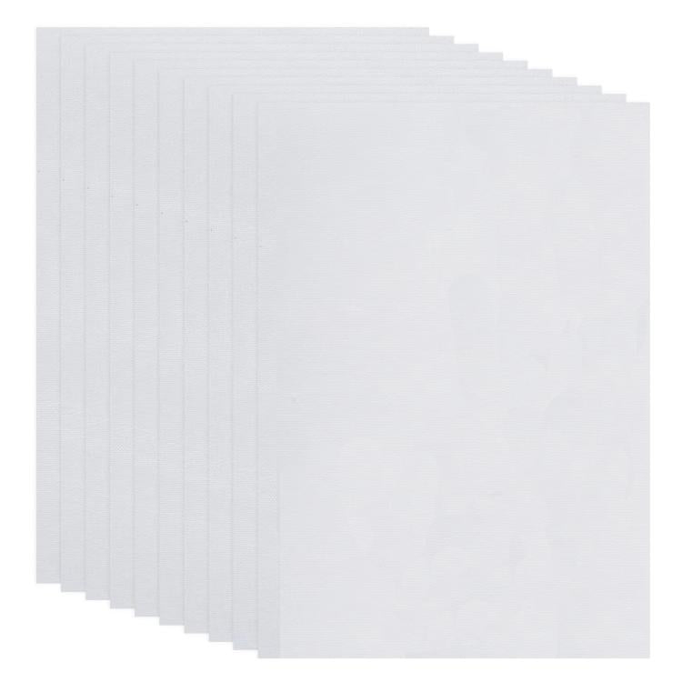 Carta autoadesiva inodore formato A4 per ricamo fai da te su tessuto non tessuto, solubile in acqua., 10pcs 21 x 30cm