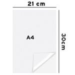 Carta autoadesiva inodore formato A4 per ricamo fai da te su tessuto non tessuto, solubile in acqua., 10pcs 21 x 30cm