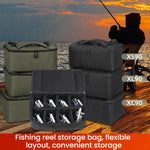 Mulinello da spinning, verricello elettrico, mulinello per esche, borsa portaoggetti per accessori da pesca, XS90 Black, XS90 Olive Green, XL90 Black, XL90 Olive Green, XC90 Black, XC90 Olive Green