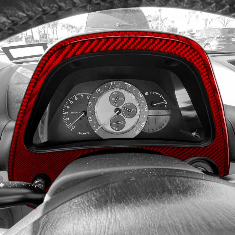 Adesivi cornice tachimetro Lexus IS300 1999-2005 set 2 pezzi