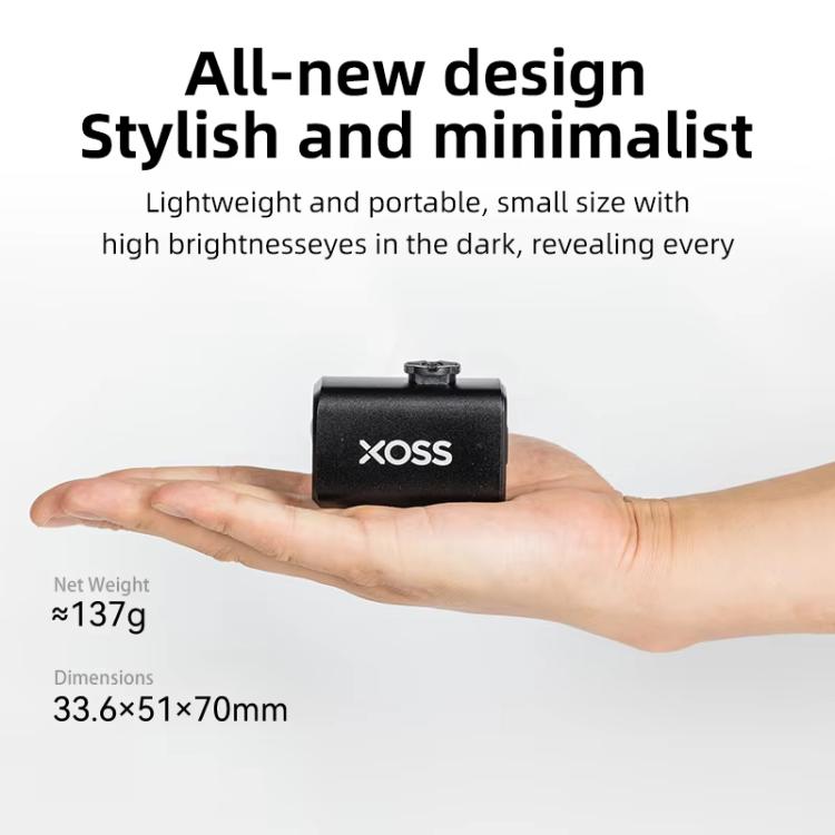 Luce notturna intelligente per bicicletta, torcia ad alta potenza, faro da ciclismo, XOSS Mini
