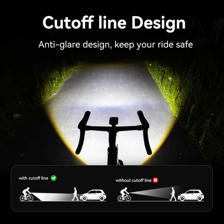 Luce notturna intelligente per bicicletta, torcia ad alta potenza, faro da ciclismo, XOSS Mini
