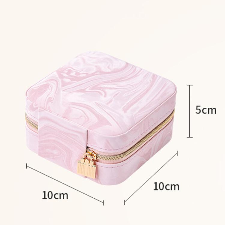 Pochette organizer portatile da viaggio per gioielli con texture in velluto effetto onde d'acqua, ideale per orecchini, collane, anelli e accessori.