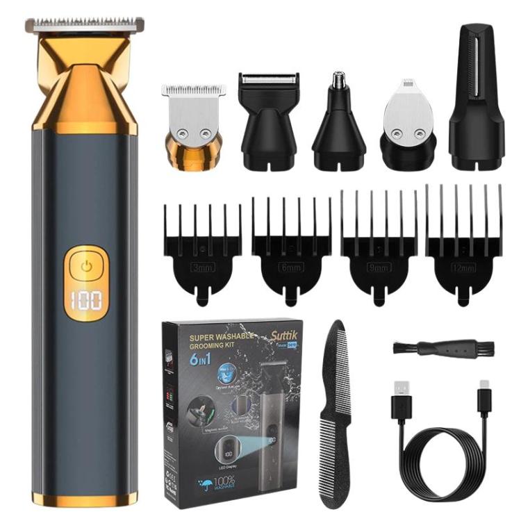 Tagliacapelli elettrico portatile con display digitale, multifunzione, per capelli e naso., With Digital Display