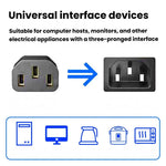 1.5m Pure Copper Power Cable 3 Pin 0.75 Square Computer Monitor Display Cable, 1.5m x 0.75