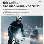 Luce diurna per bicicletta con interfaccia tachimetro, luce notturna ad alta intensità per ciclismo all'aperto., CL350