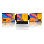 14-Inch Dual Screen Portable Monitor, Compatible With 13.3-17 Inch Laptops, Adjustable Rotation & Foldable Design, HYX-B90D