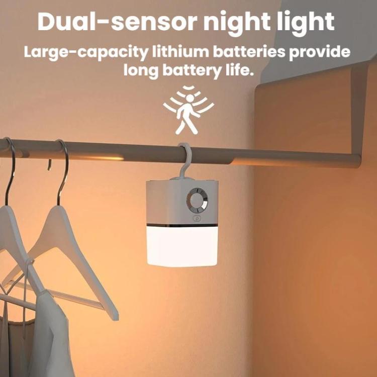 Luce notturna a sensore ricaricabile da 5W, da appendere, ideale per il campeggio all'aperto.