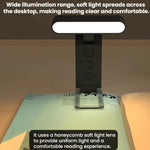 Lampada da lettura a clip ricaricabile tramite USB con segnalibro pieghevole a LED