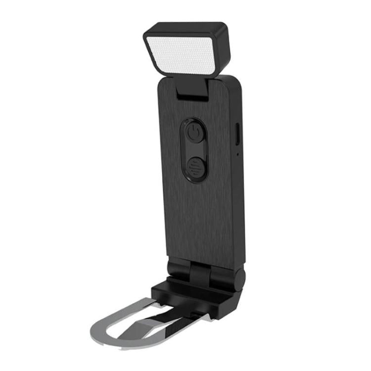 Mini lampada segnalibro portatile USB con clip a LED per la protezione degli occhi, lampada da scrivania, 200mAh Black, 200mAh White