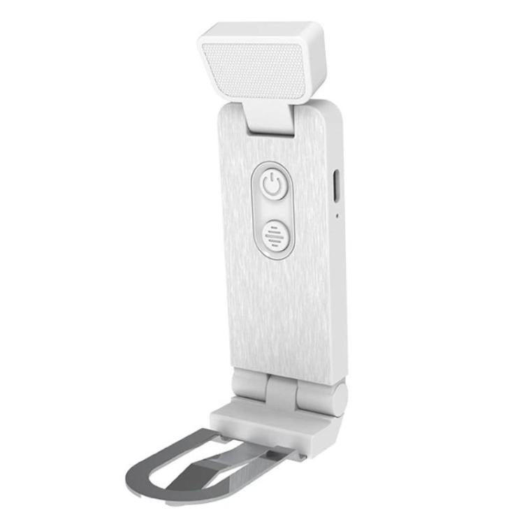 Mini lampada segnalibro portatile USB con clip a LED per la protezione degli occhi, lampada da scrivania, 200mAh Black, 200mAh White