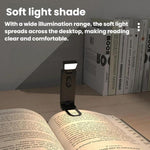 Mini lampada segnalibro portatile USB con clip a LED per la protezione degli occhi, lampada da scrivania, 200mAh Black, 200mAh White