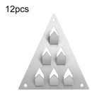 Morsetto a pressione con base triangolare per l'installazione di pannelli acustici, 12pcs